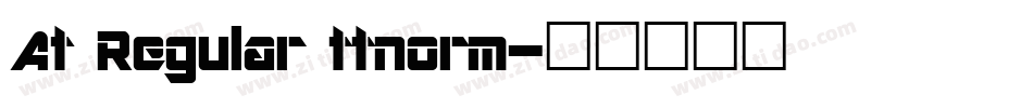 At Regular ttnorm字体转换